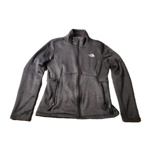The North Face Women Agave Jacket M Gray Full Zip Nature Hiking Gorpcore Stretch